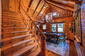 Chalet (3 Bedrooms) | Interior - Authentic Log Cabin Short Walk to Lake & Hideout (Lake Ariel)
