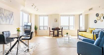 Downtown Silver Spring 2BR Skyline Balcony Suite Walkable to DC Metro Luxepad