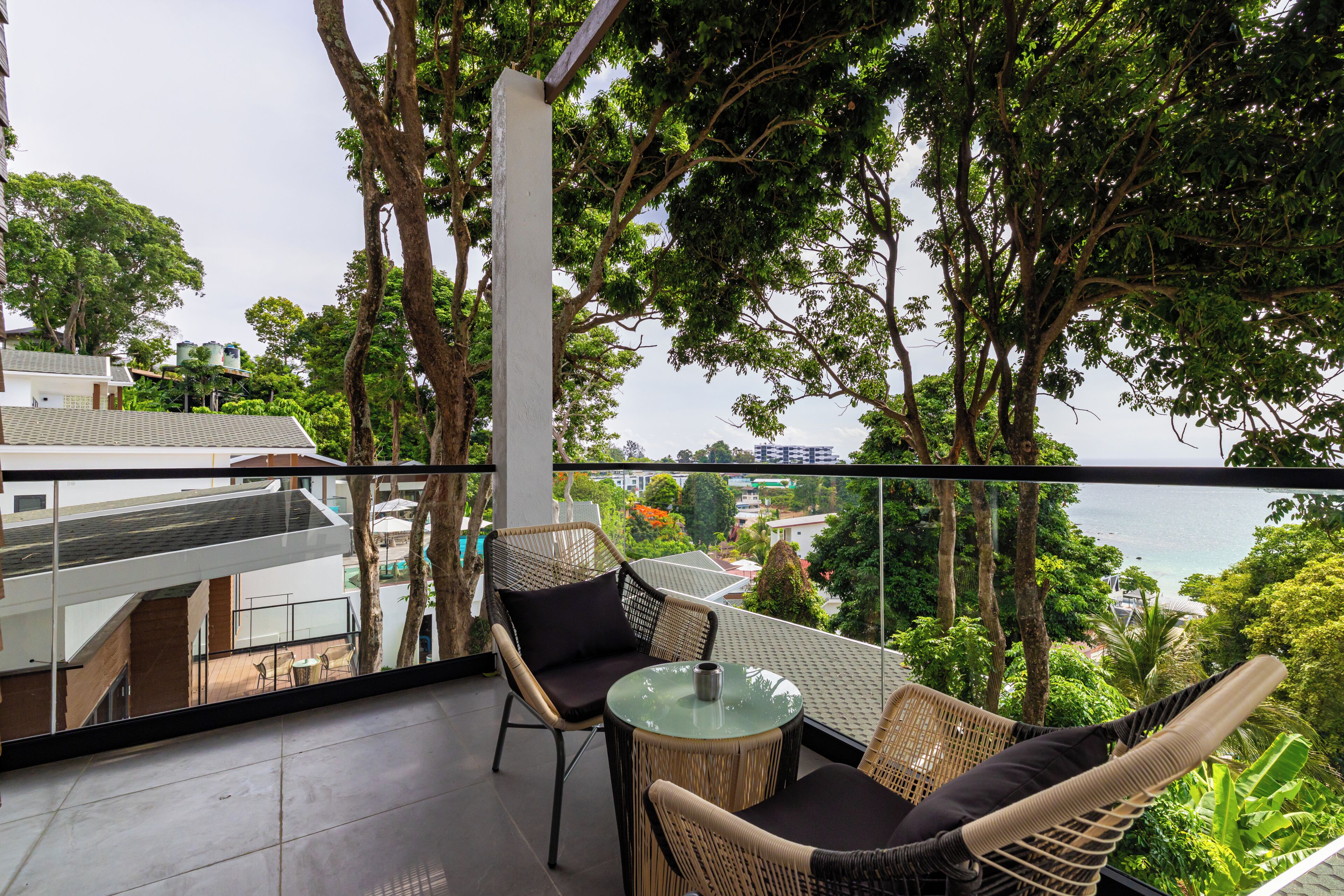 ห้องพรีเมียร์สวีท, ระเบียง, วิวทะเล | ลานระเบียง/นอกชาน