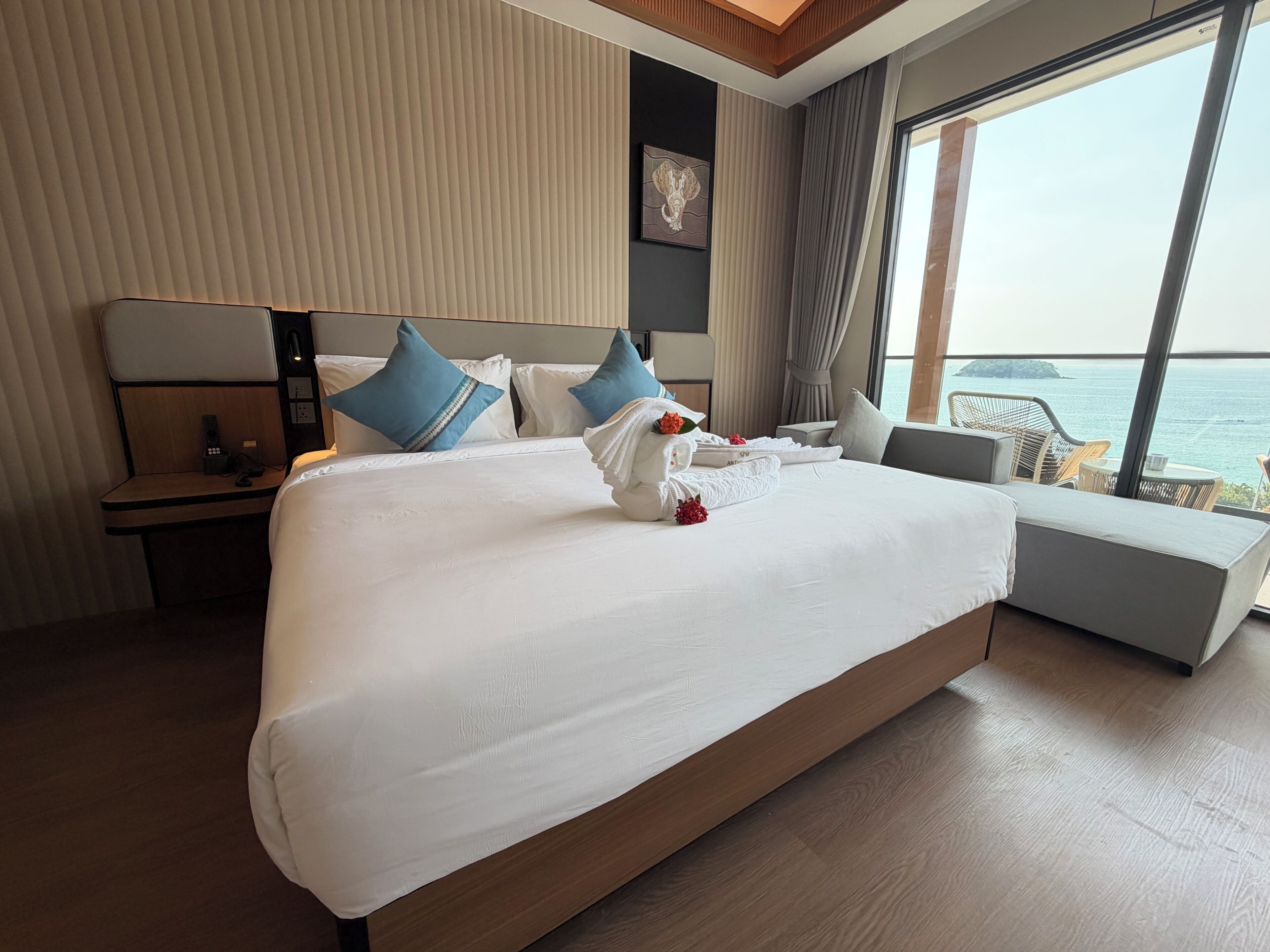 Habitació doble Deluxe, balcó, vistes al mar | Caixa de seguretat