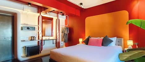 Superior Duplex, City View | Hypo-allergenic bedding, free minibar, in-room safe