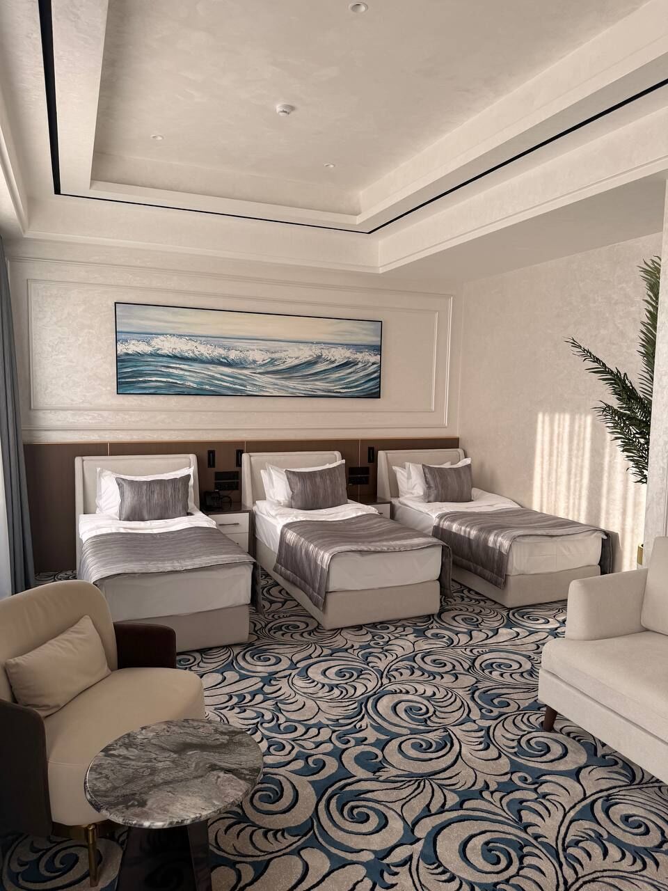Standard Triple Room, Balcony, City View | Premium bedding, in-room safe, desk, laptop workspace