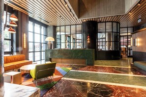 Lobby - Skyline Suite Near Crown · Panoramic Yarra Views. Heated Pool, Gym, Sauna, Steam (Southbank)