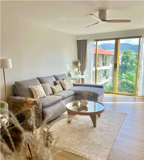 Living area - Cozy 1-bedroom apartment in Laguna Beachside (Thalang District)