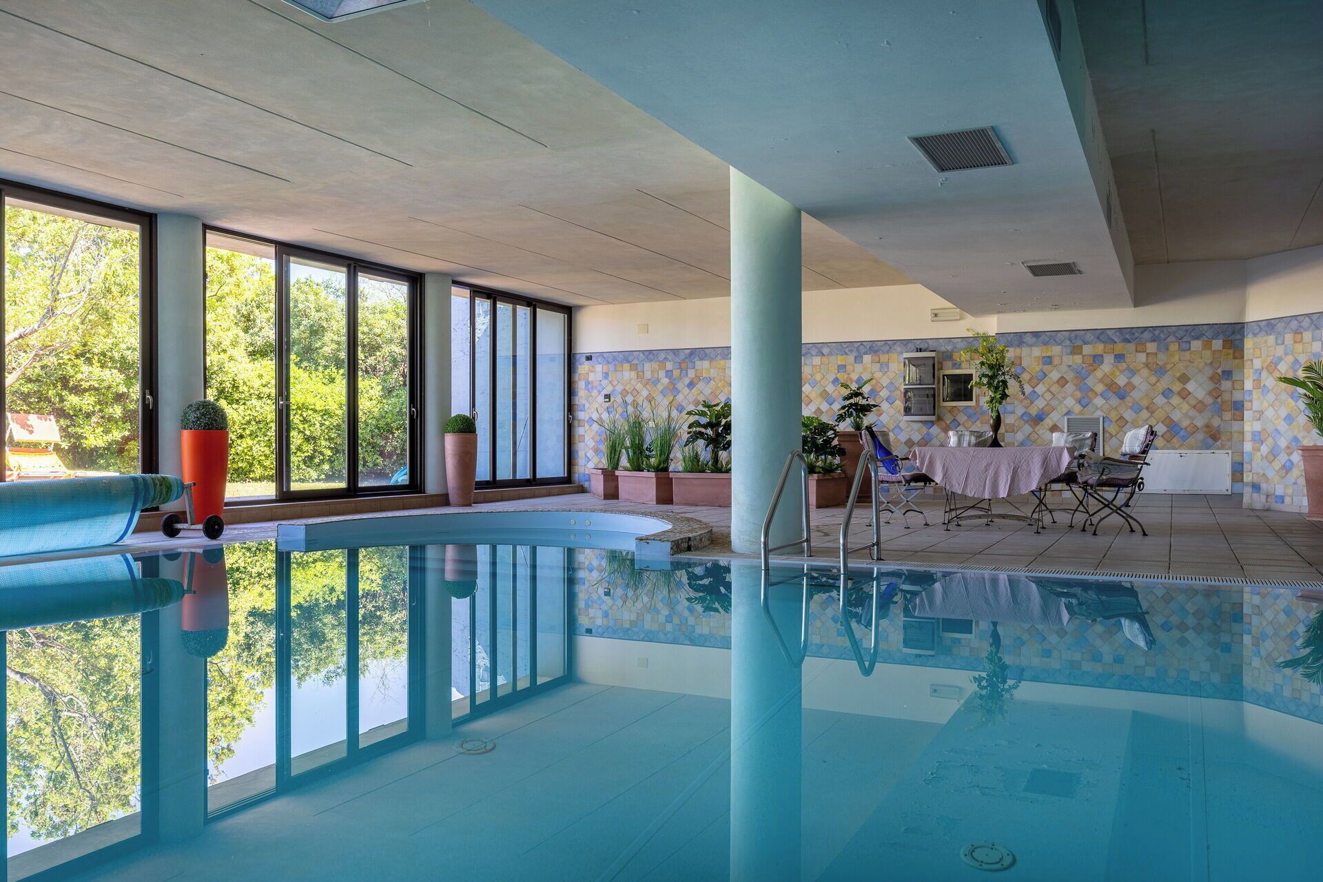 Indoor pool, a heated pool