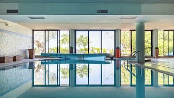 Indoor pool, a heated pool