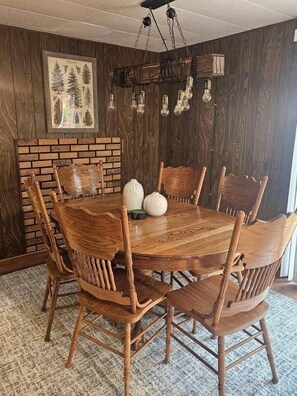 Dining - Secluded Forest Cabin Retreat Near Olympic Peninsula Coast | Near Sekiu, Washington (Clallam County)
