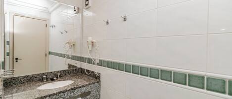 Shower, hair dryer