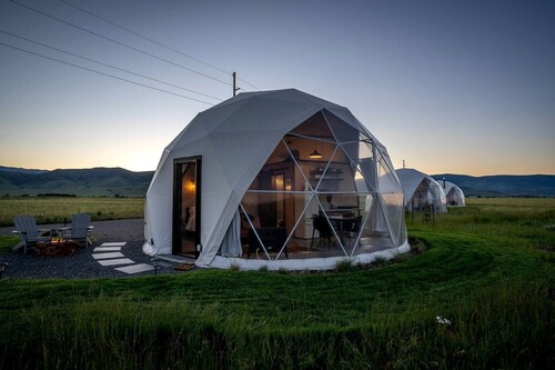 Luxury Montana Dome Retreat with Breathtaking Views Near Yellowstone National Park, Montana