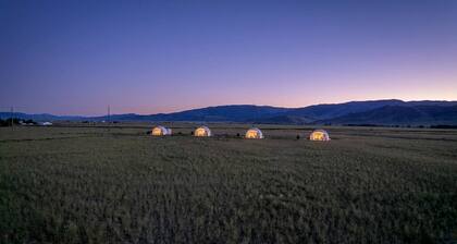 Montana Luxury Dome Stay with Panoramic Views Near Yellowstone National Park