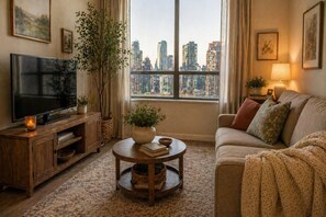 Deluxe Room | Living area - Blue Lantern Hotel (Toronto)