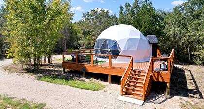 Beautiful Lofted Dome with Cozy Deck and Charming Design in Elgin, Texas
