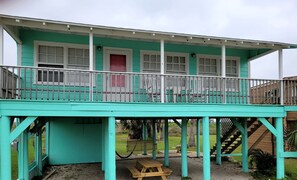 Exterior - Colorful Spacious Beach House with Coast Views in Texas (Matagorda)