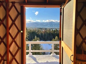 Interior - Cozy Mountain Yurt with Panoramic Views near Selkirk Mountains, Sandpoint Idaho (Sandpoint)