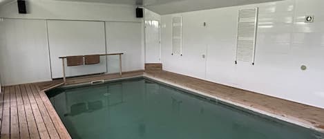 Indoor pool, a heated pool