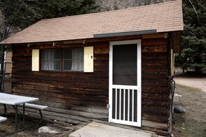 Exterior - Simple Country Cabin with Ornate Wood Stove in the Colorado Mountains of Poudre Canyon (Bellvue)