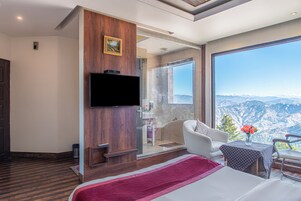 Habitación individual, vistas a la montaña | Escritorio, espacio para trabajar con un portátil, wifi gratis