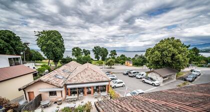 Zimmer „Rotkehlchen“ mit Seeblick, privatem Balkon und WLAN