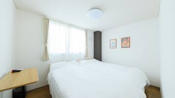Desk, iron/ironing board, free WiFi, bed sheets