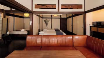 Desk, free WiFi, bed sheets