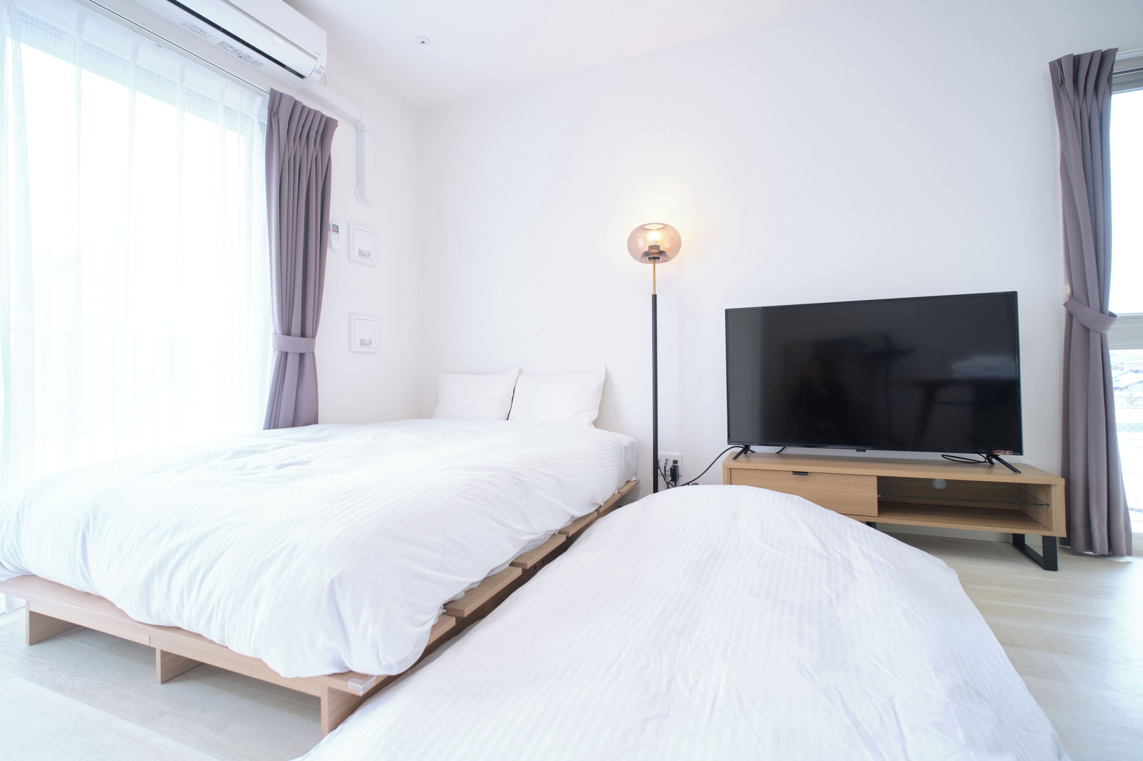 Blackout drapes, iron/ironing board, WiFi (free)