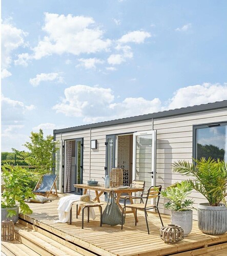 Caravane confortable en pleine nature