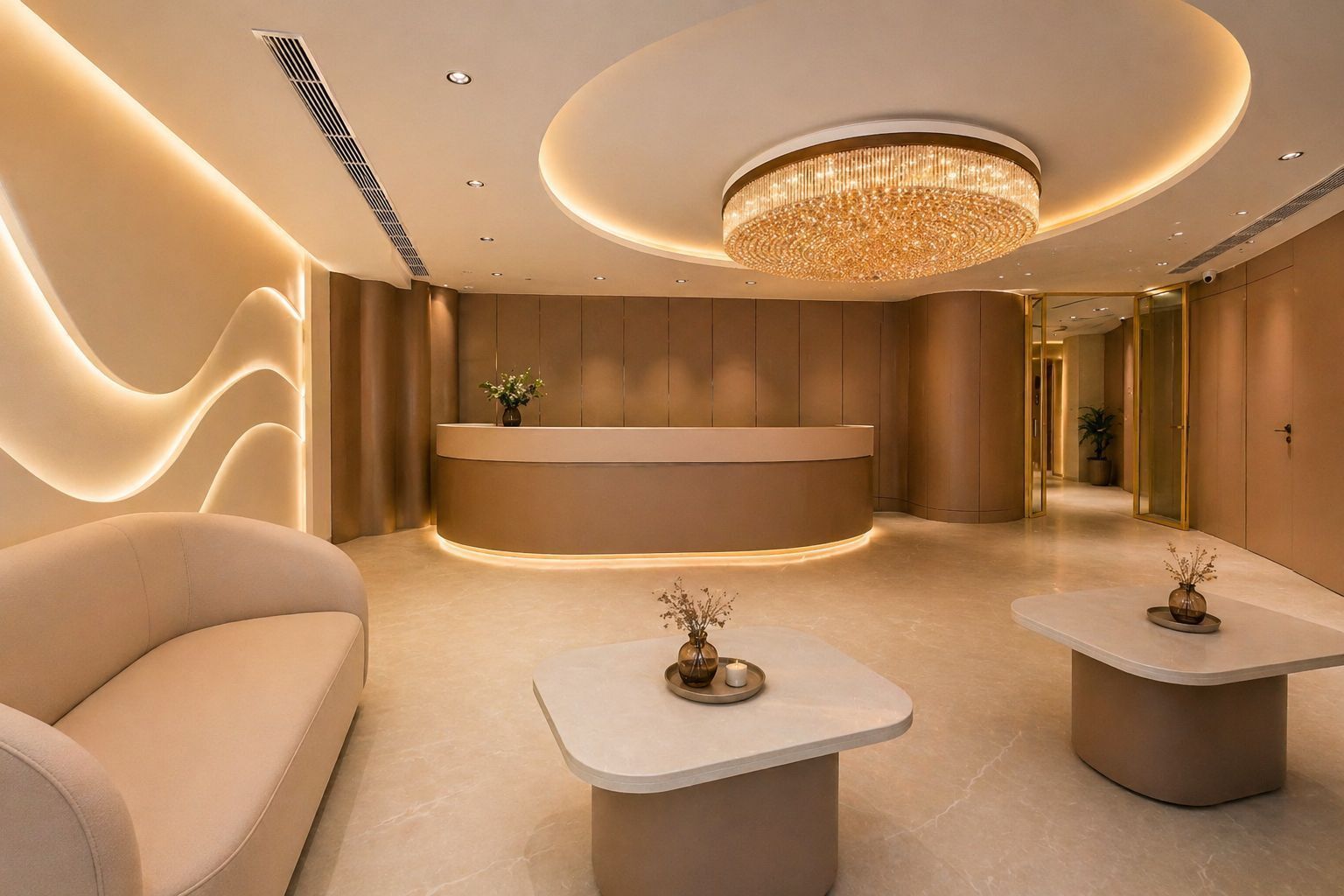 Interior entrance