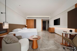 Habitación superior | Escritorio, wifi gratis y ropa de cama 