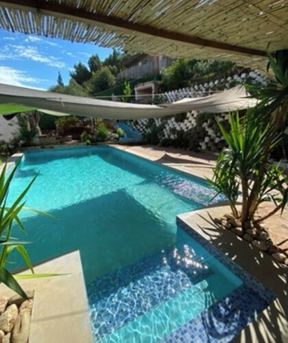 Beautiful villa themed room with large pool