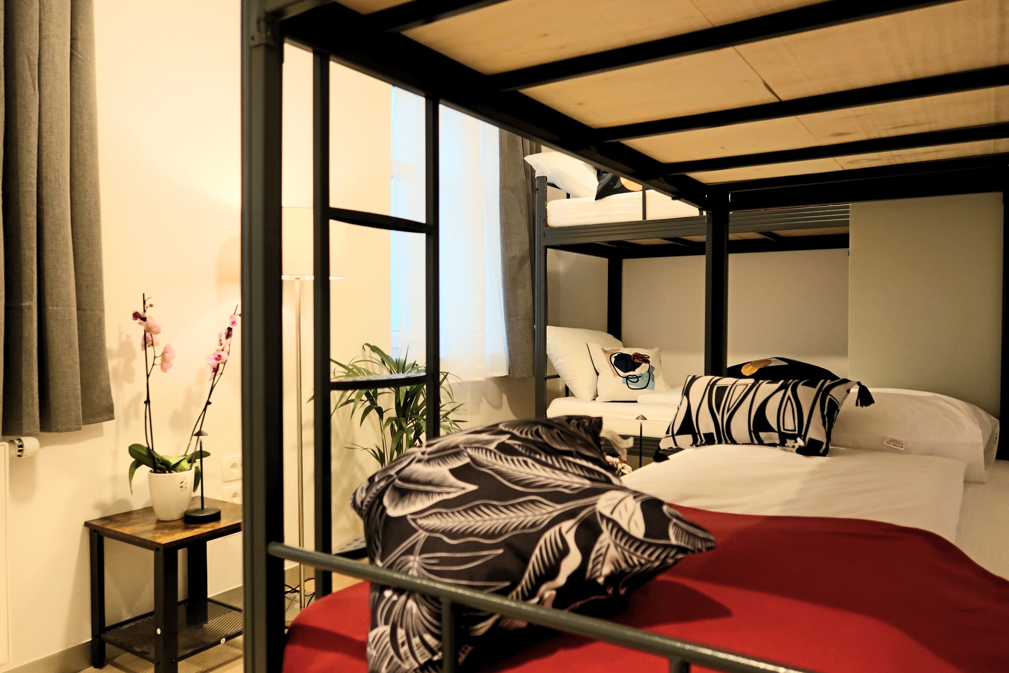 Standard-yhteismajoitus, sekamajoitus, kaupunkinäköala