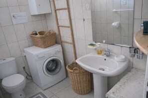 Shower, hair dryer, towels - Holiday Home 'Thesunshine' with Sea View, Wi-Fi and Air Conditioning (Les Anses-d'Arlet)