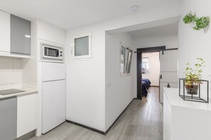 Fridge, microwave, oven, stovetop - Vacation Home 'La Ventana A La Catedral' with Sea View and Wi-Fi (Las Palmas de Gran Canaria)