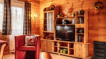 Fernseher, DVD-Player, Stereoanlage