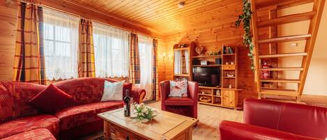 TV, DVD player, stereo