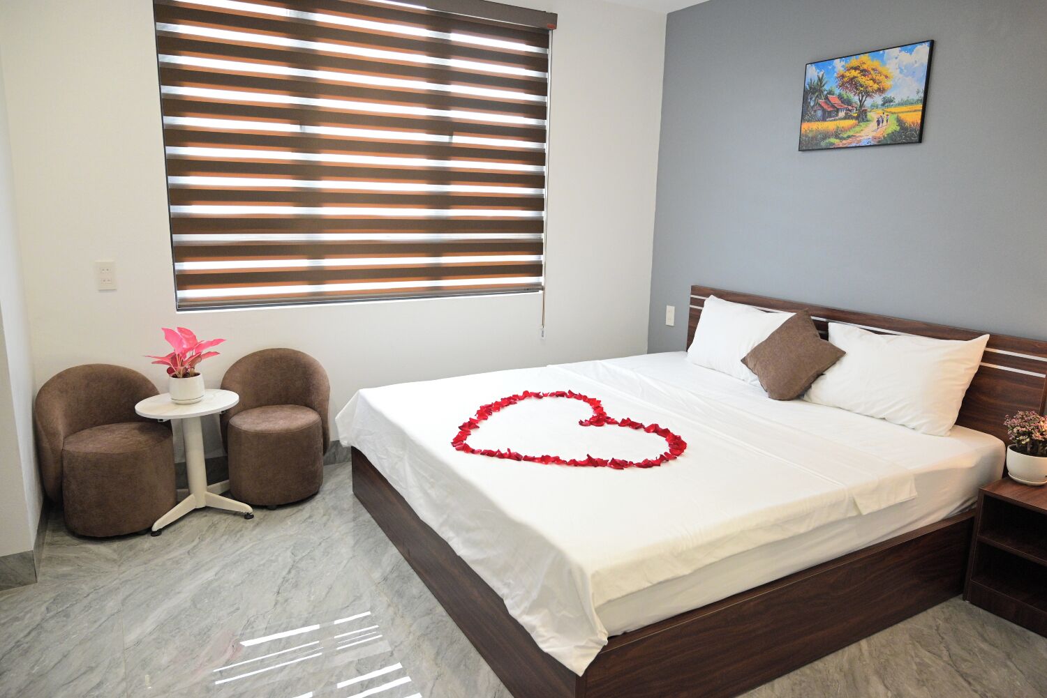 Double Room, Non Smoking, City View | Premium bedding, down duvets, memory-foam beds, minibar