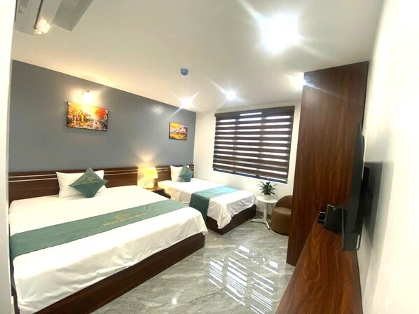 Premium bedding, down duvets, memory-foam beds, minibar
