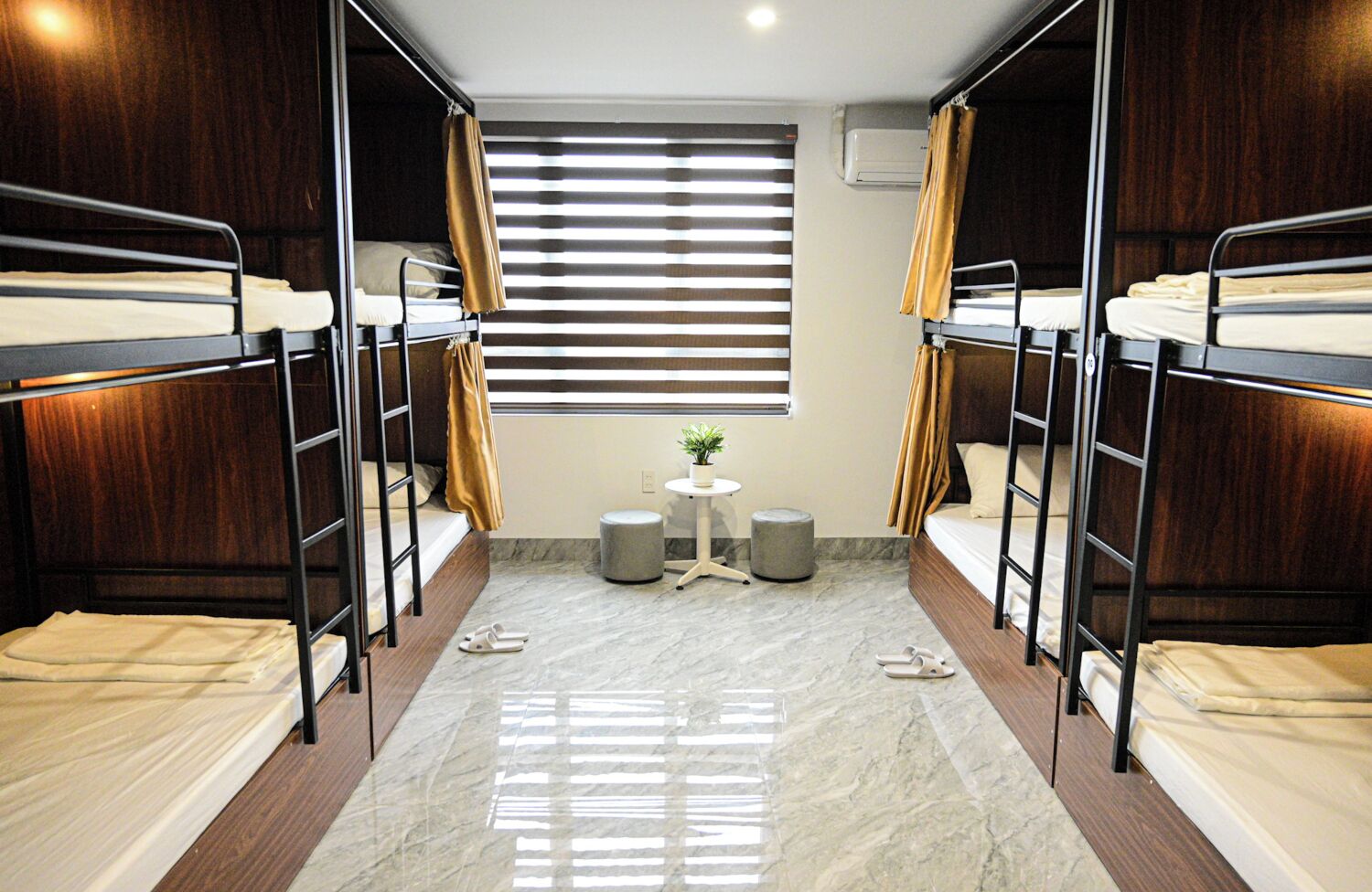 Fælles sovesal - byudsigt