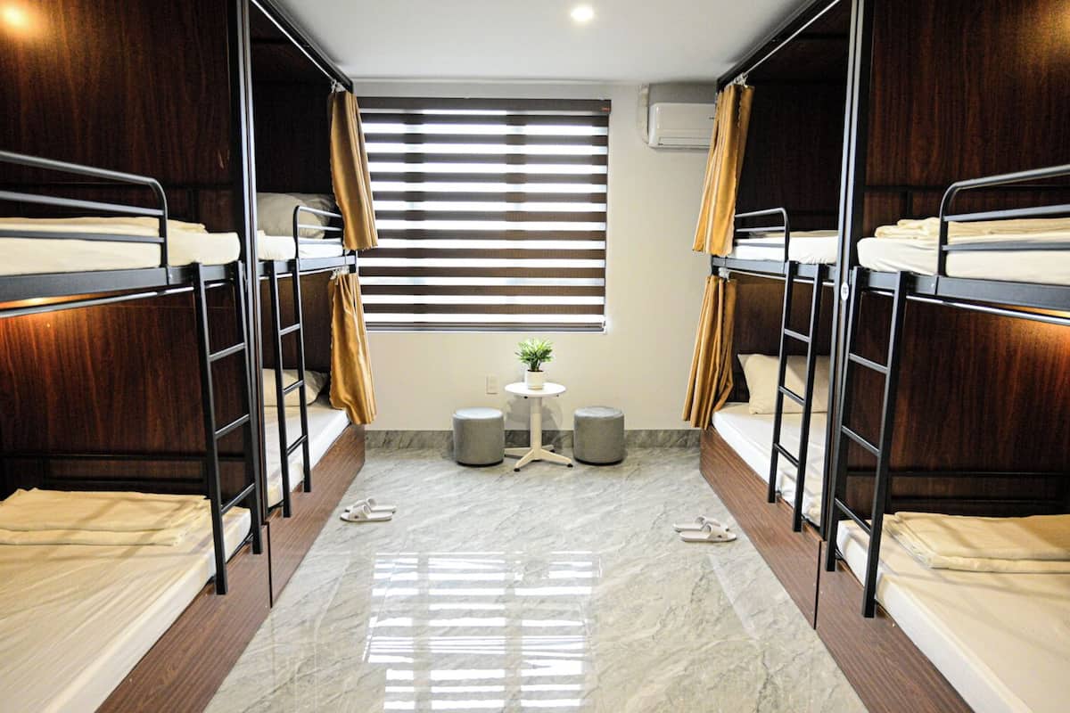 Fælles sovesal - byudsigt