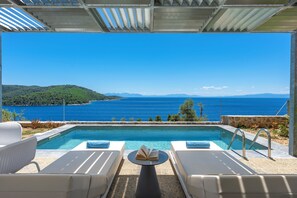 1 Bedroom 1 Level Panoramic Sea View Pool Villa | Terrace/patio - Adrina Grand Hotel (Skopelos)