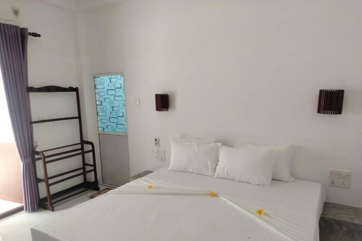 Deluxe-værelse til 3 personer - balkon - udsigt til have