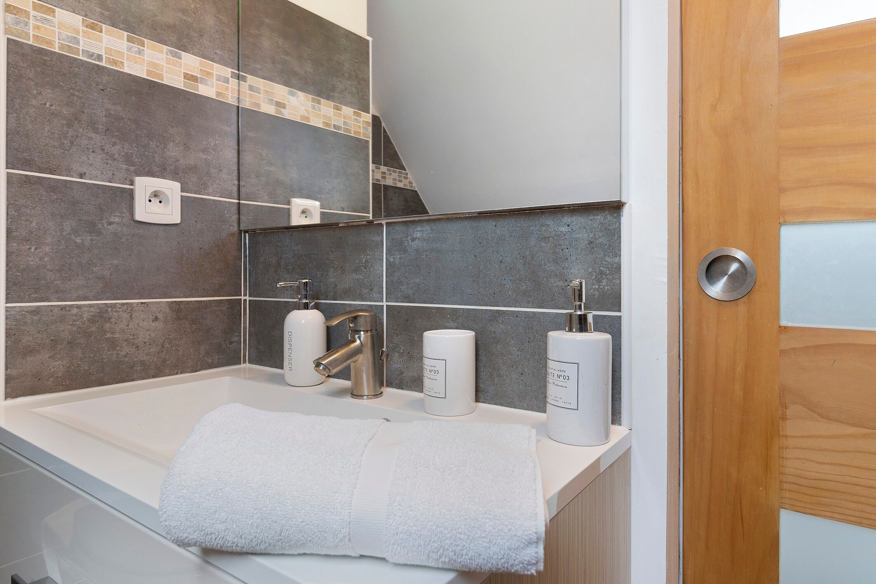 Shower, hair dryer