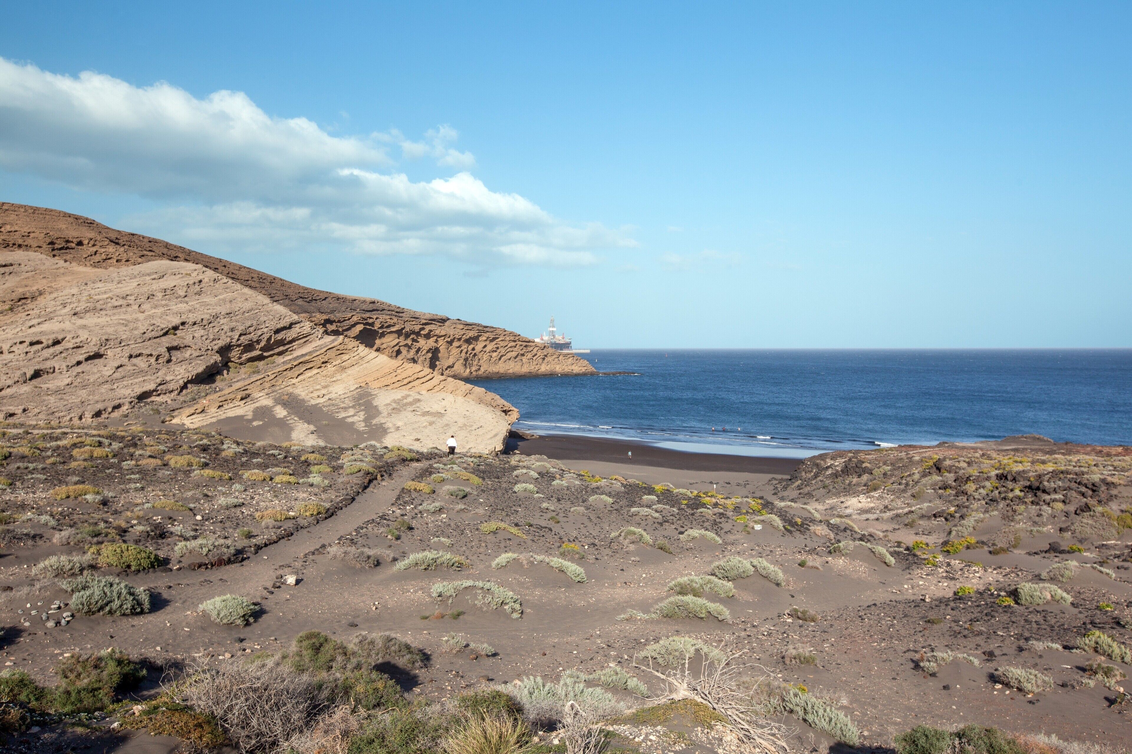 Una spiaggia nelle vicinanze