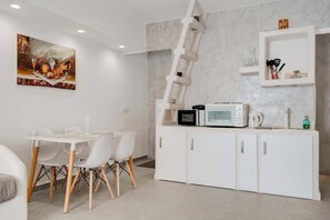 Dining - Authentic White 2Bd Flat Home in Emporio Santorini (Emporio Santorini)