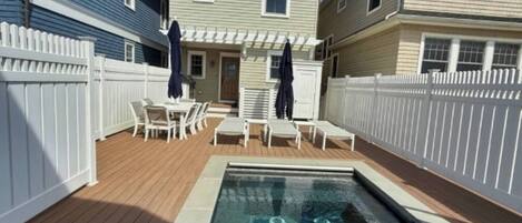 A heated pool
