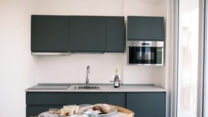 Comfort Condo | Dapur peribadi | Peti sejuk, ketuhar gelombang mikro 