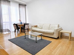 Comfort Apartment, Balcony, City View | Living area - City View Apartment near Nowy Świat (Warsaw)