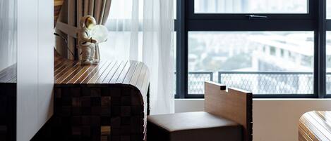 Appartement Luxe, cuisine, vue ville