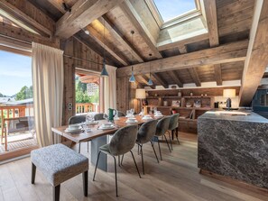 Dining - Spacious apartment, near gondola - 8 guests (Megève)