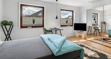 Studio-Apartment „Business Room Teckblick“ mit Gemeinschaftsgarten und WLAN