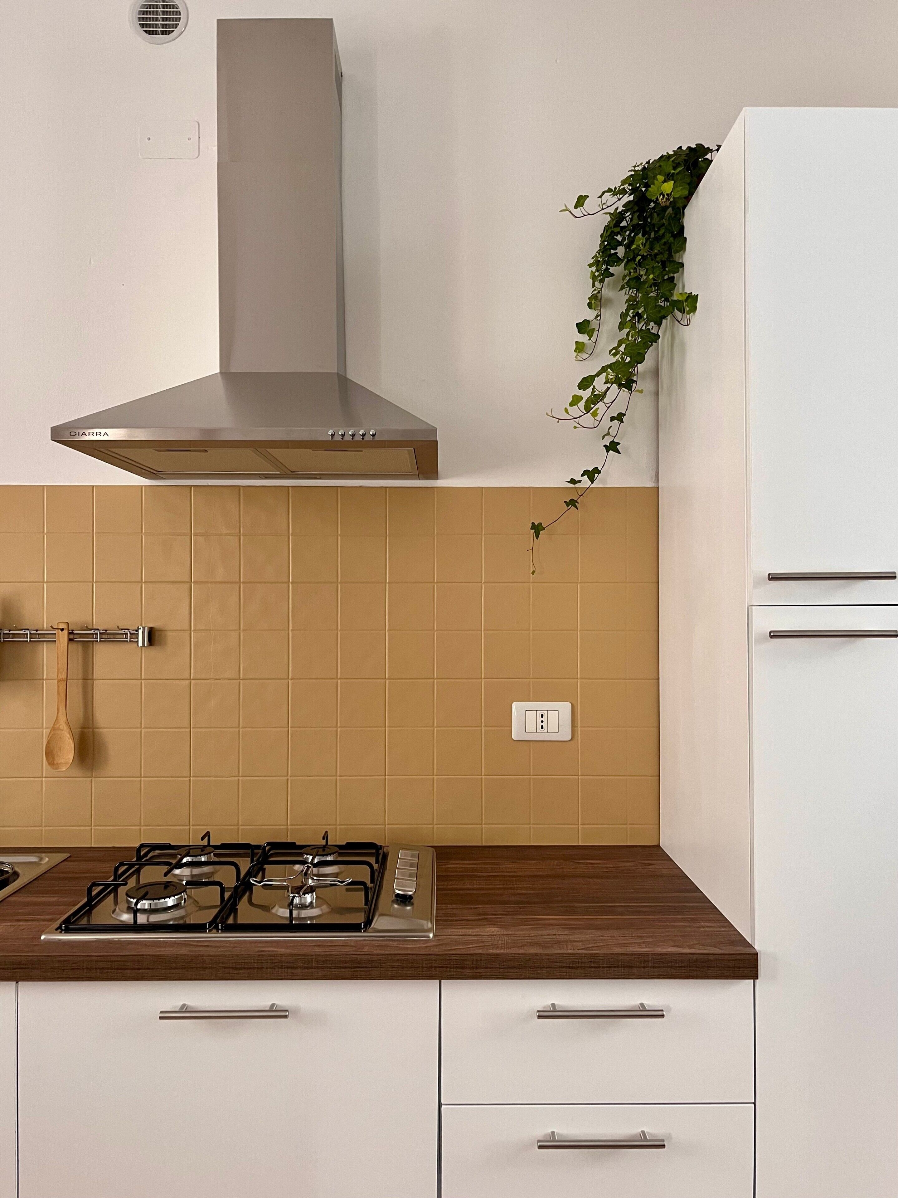 Kühlschrank, Mikrowelle, Herdplatte, Wasserkocher mit Kaffee-/Teezubehör